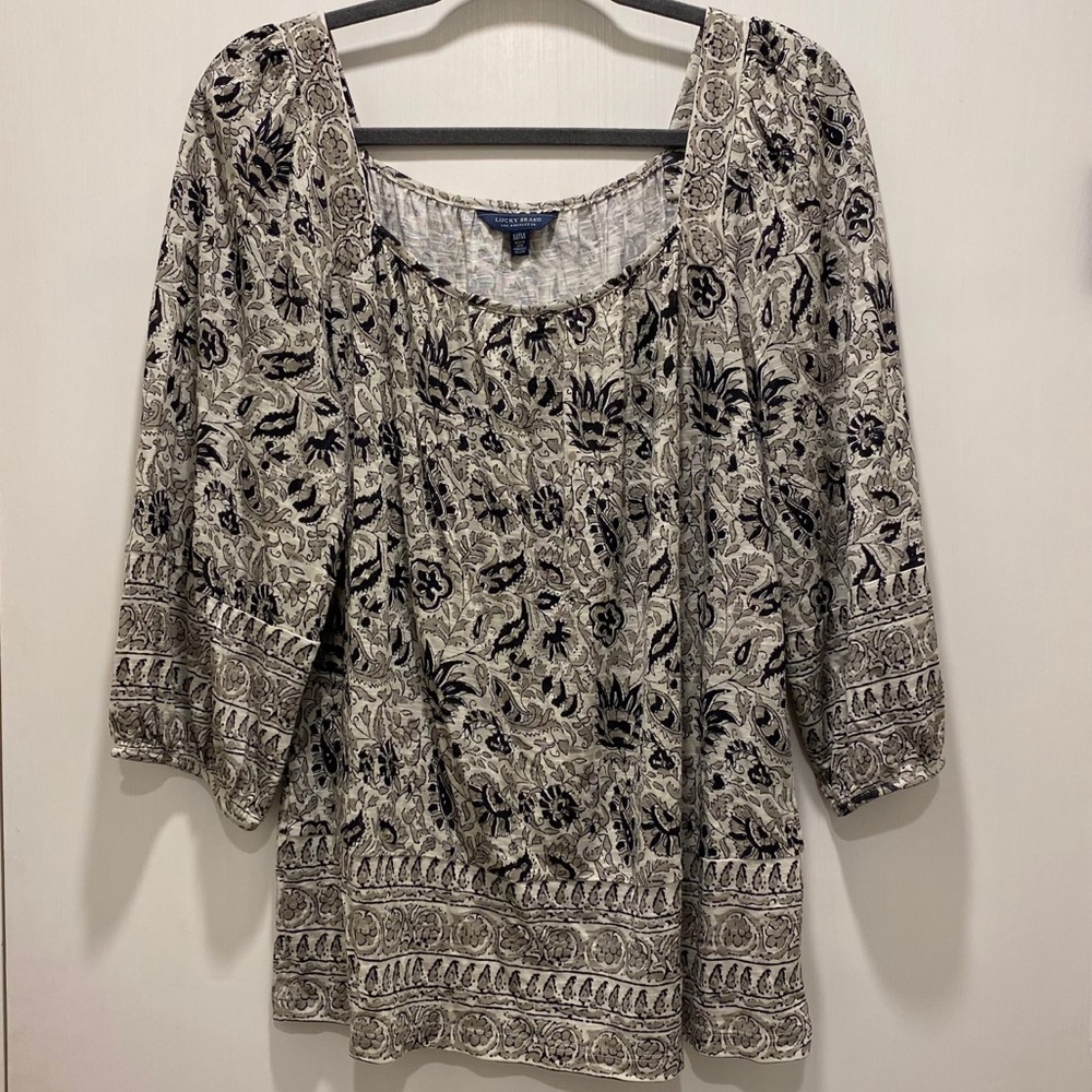 Lucky Brand paisley top